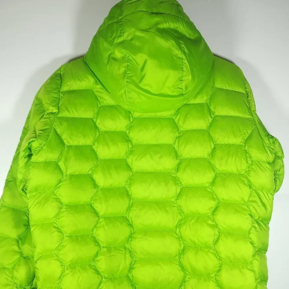 MARMOT Girls Ama Dablam XL Green 700 fill Down FullZip Hooded Puffer Jacket